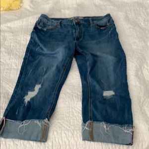 Seven Jeans Slim Straight Cropped Jeans